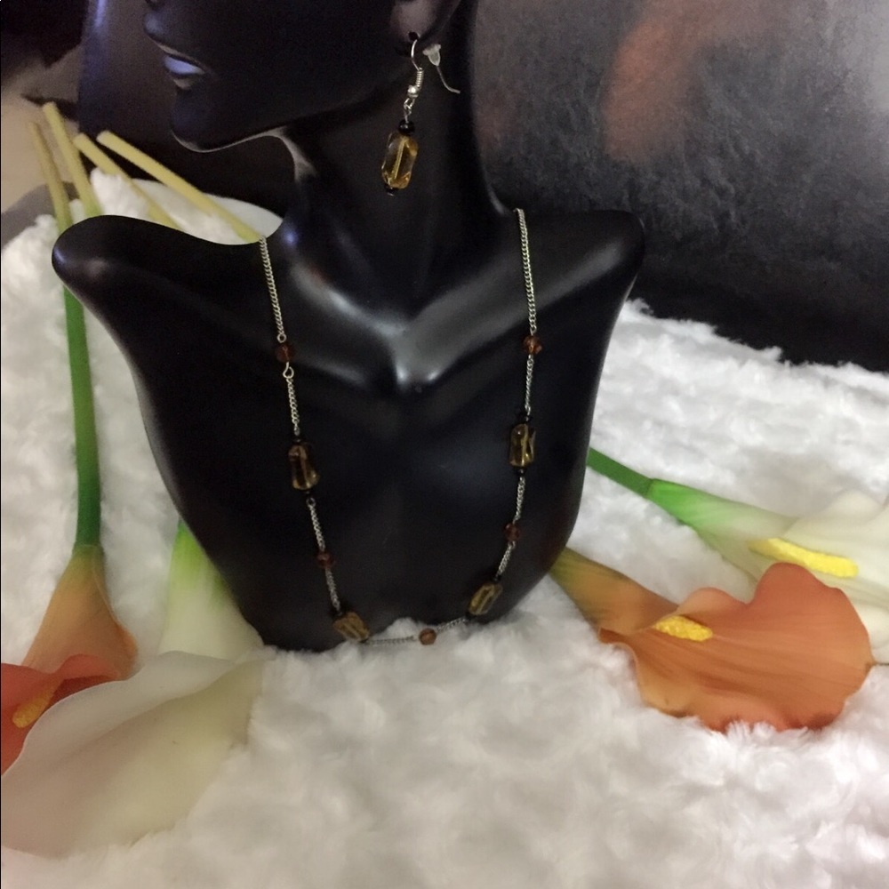 🌺❤️🌸NWT Girl’s age 13 necklace and earrings